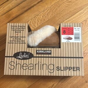Kirkland Signature Slipper 100% Wool Shearling